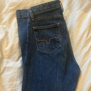 Kimes Ranch Dark Blue Flare Jeans